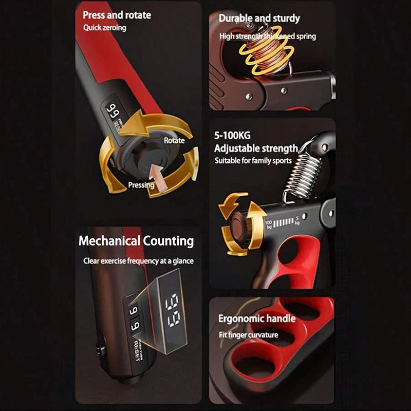 Adjustable Grip Strength Trainer | Hand Strengthener for Athletes